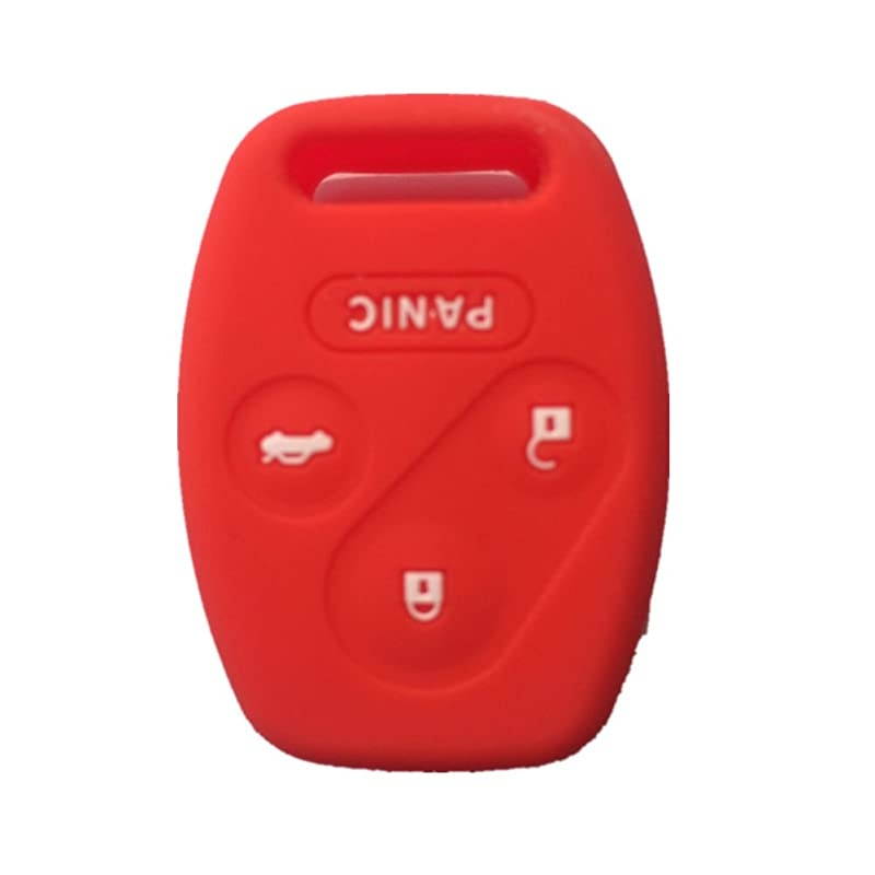 Silicone Rubber Keyless Entry Remote Key Fob Case Skin Cover Protector for Honda 3+1 Buttons