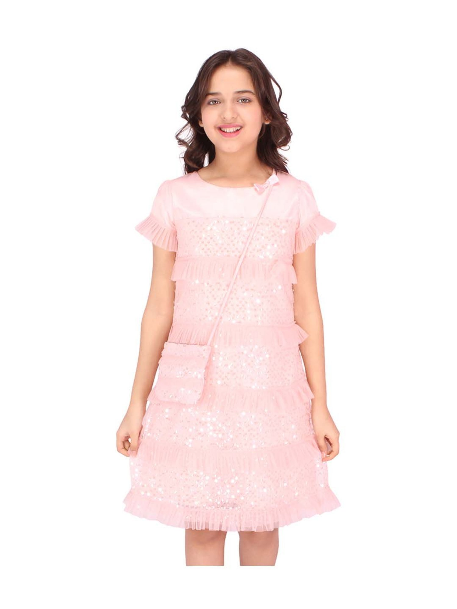 Cutecumber Kids Pink Regular Fit Dress