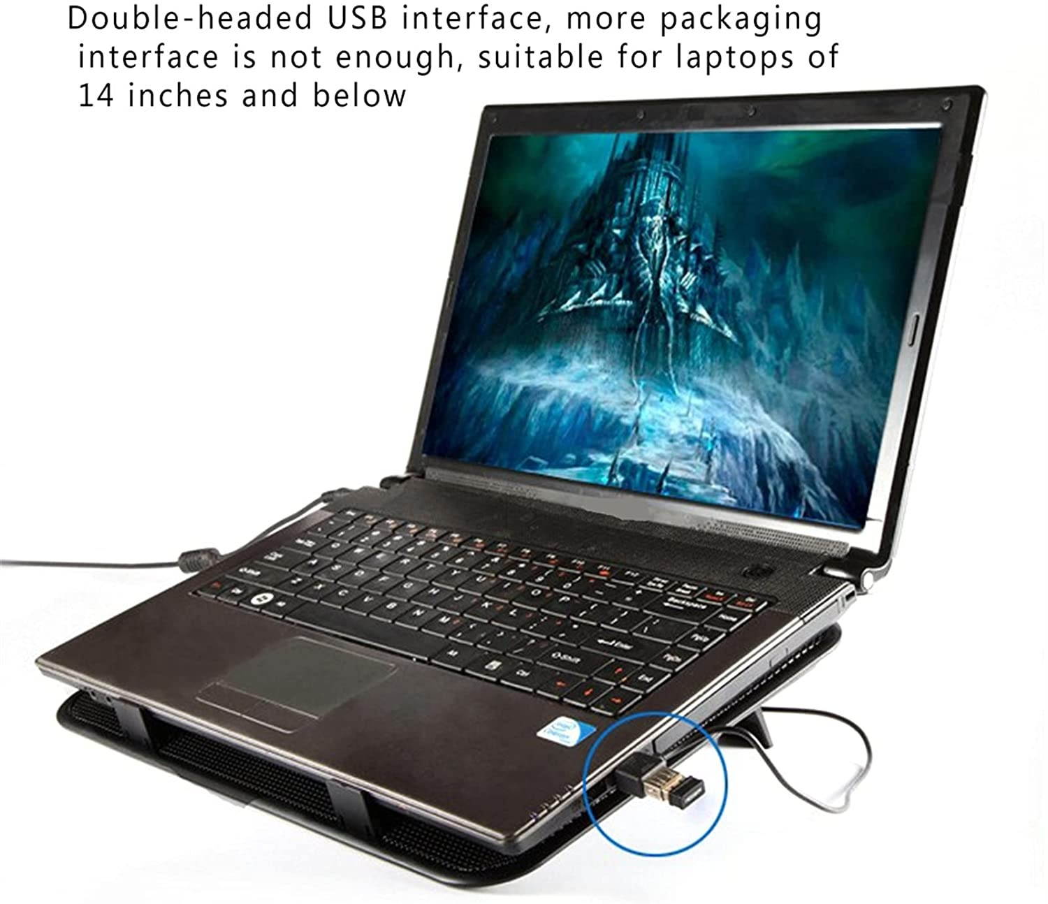 Computer Cooler USB Cooling Fan Laptop Notebook Cinema Cooler USB External Heat Sink Computer Bracket High Speed Mute Cool Pad (Color : NO.3)