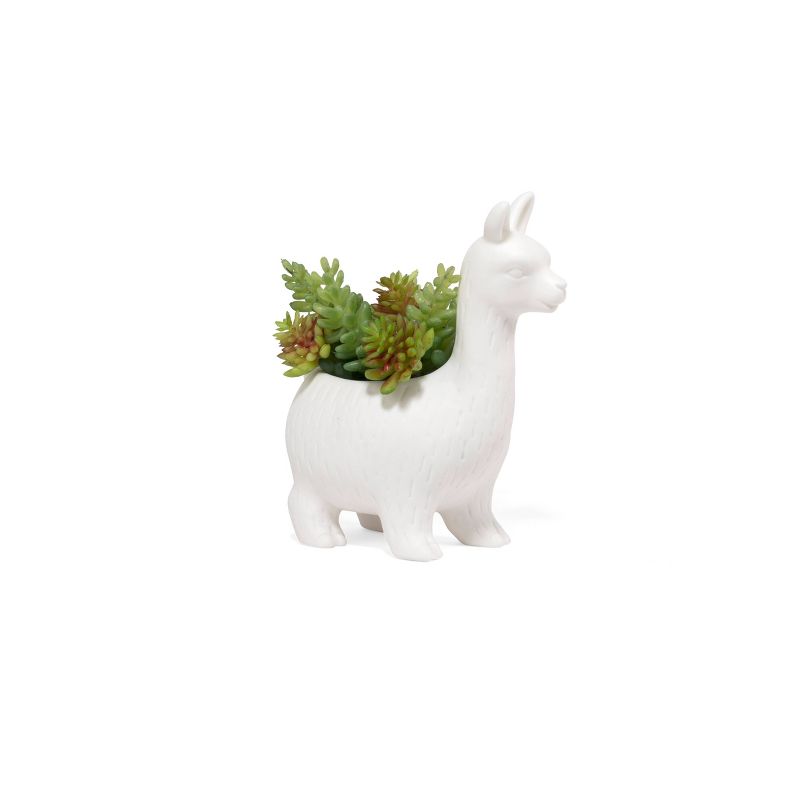Lloyd the Llama Decorative Vase White