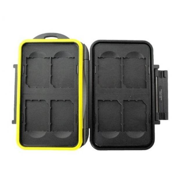 JJC MC-SD8 Water-Resistant Holder Storage Memory Card Case For 8PCS SecureDigital(SD)