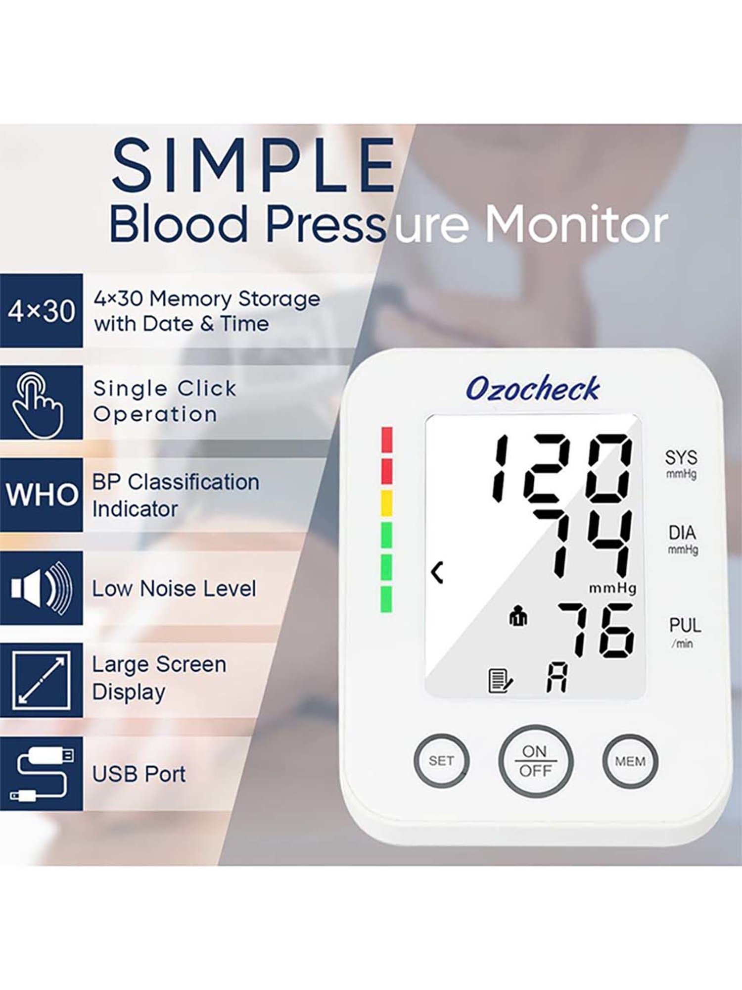 Accusure Simple Glucometer machine With 25 Test Strips (Black)