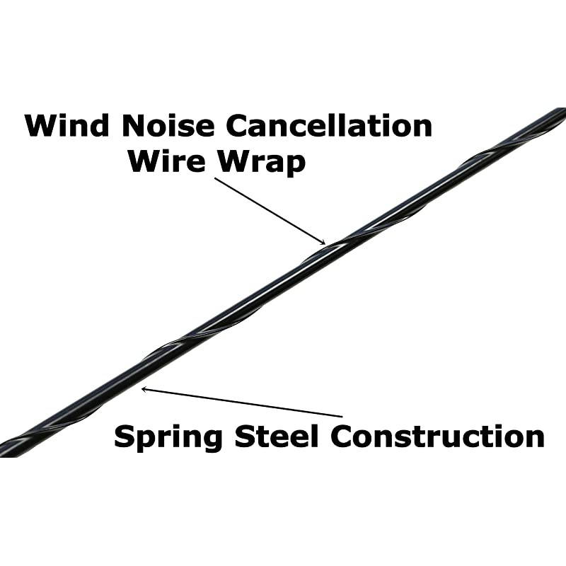 15 Inch Black Antenna is Compatible with Toyota Celica FJ Cruiser Highlander MR2 RAV4 Sequoia Sienna Tacoma Tundra T100 4 Runner Spring Steel
