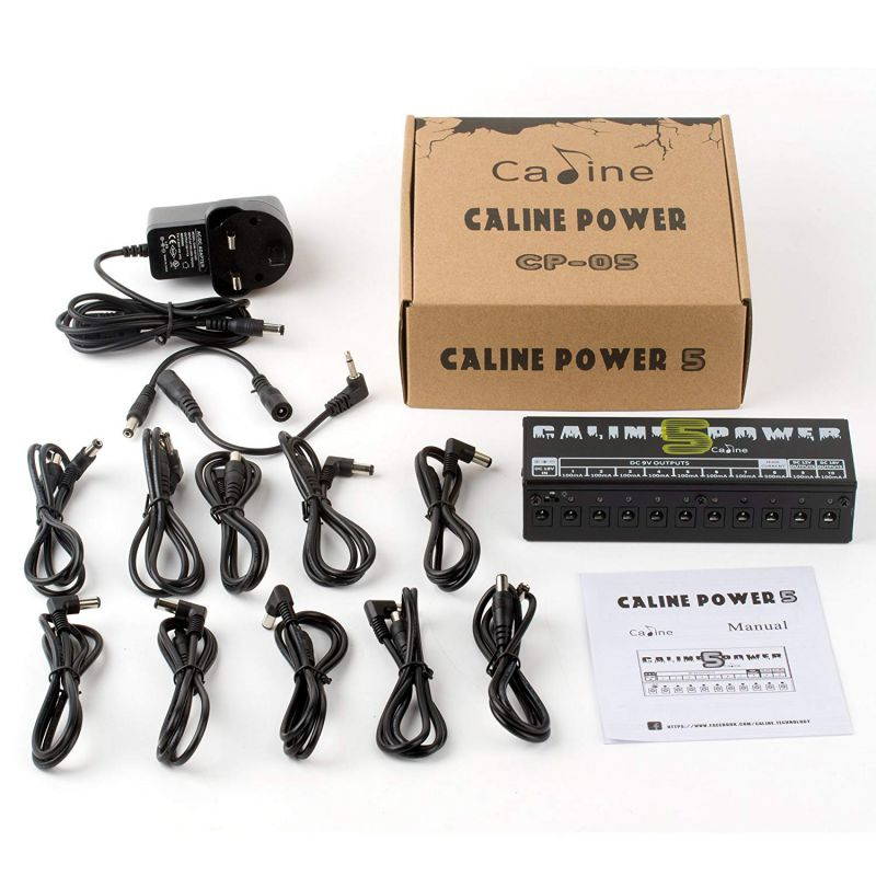 Caline CP-05 Guitar Pedal Board Power Supply 10 Output 9V 12V 18V Effect Pedals with Short Circuit / Overcurrent Protection