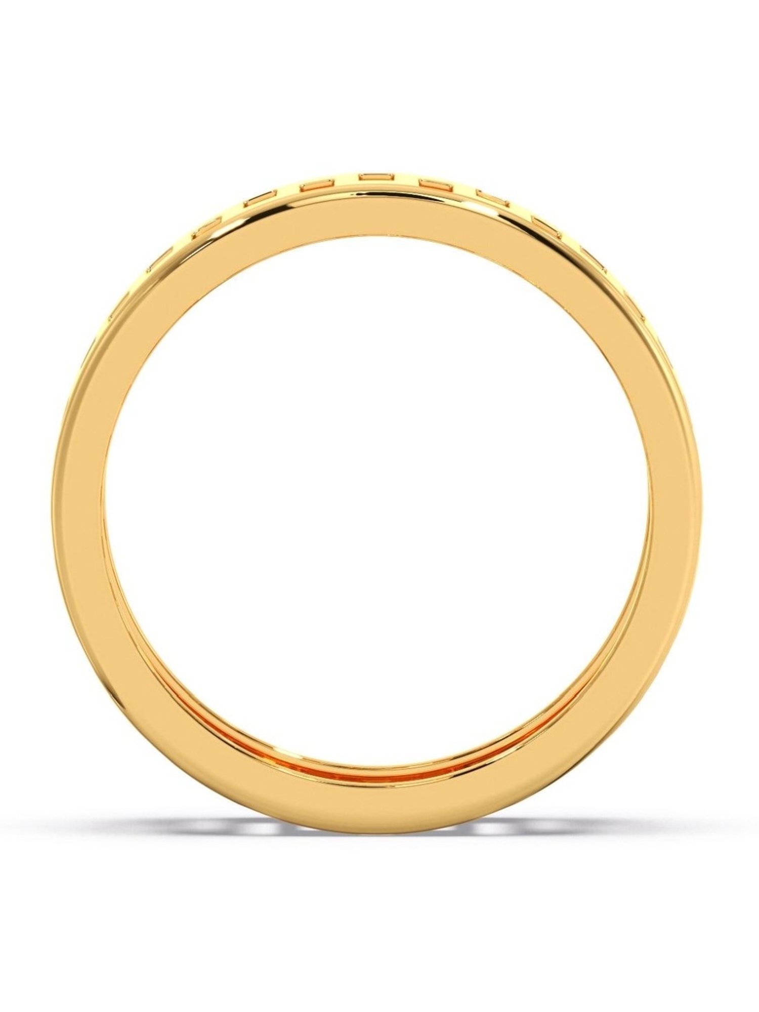 Candere by Kalyan Jewellers 18K Yellow Gold BIS Hallmark Ring for Men