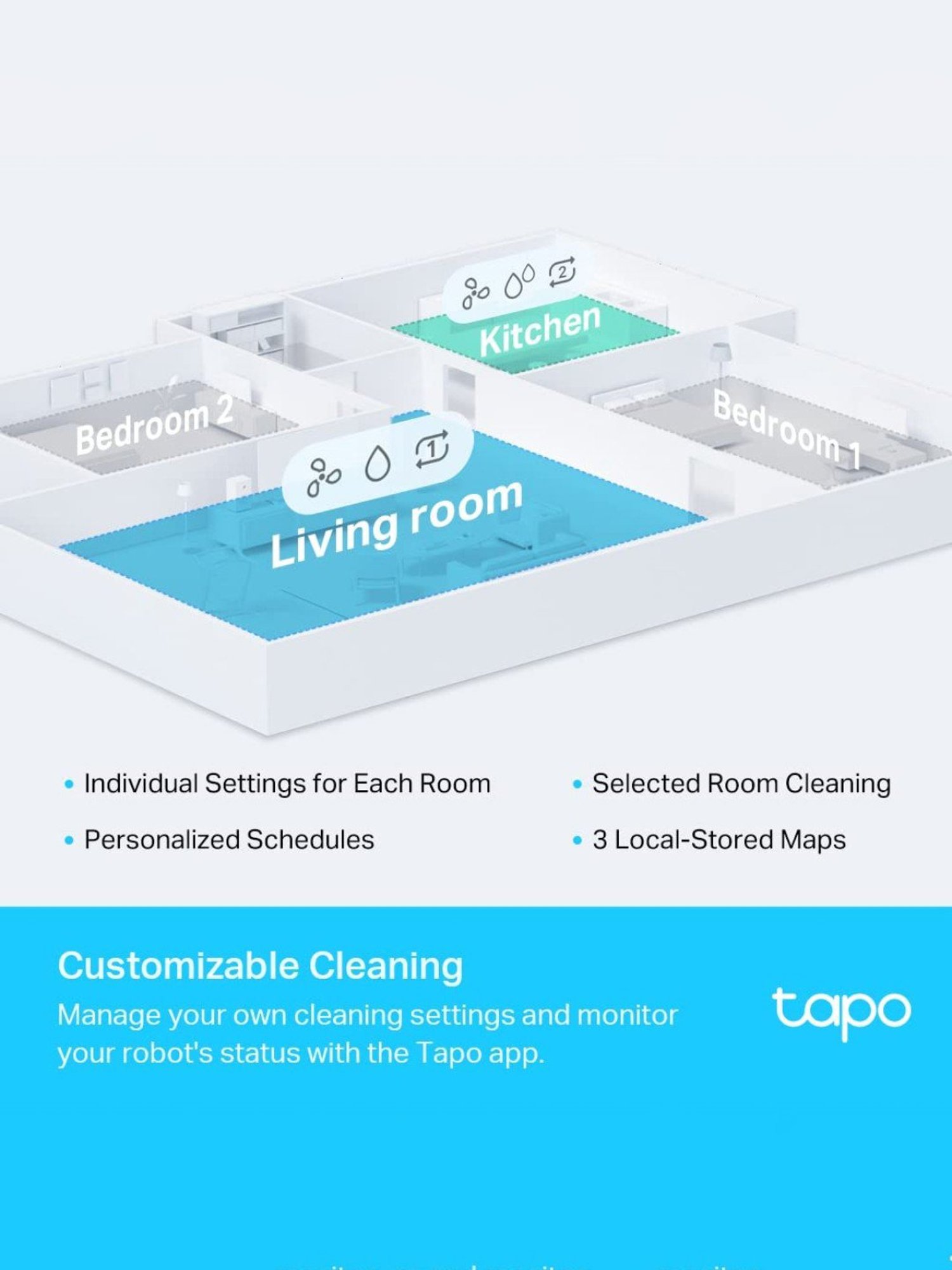 TP-LINK Lidar Navigation Robot Vacuum & Mop Cleaner with 4L Dust Bag, App Control (White)