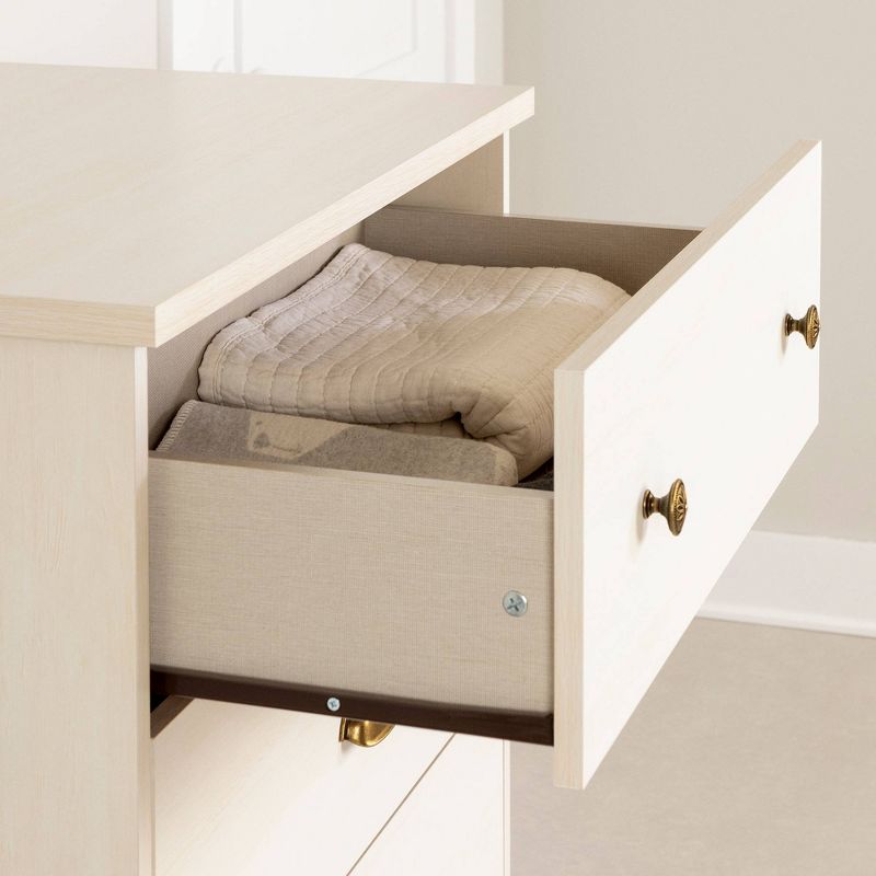 Bella Kids' 3 Drawer Dresser with Cubbies White - Room & Joy