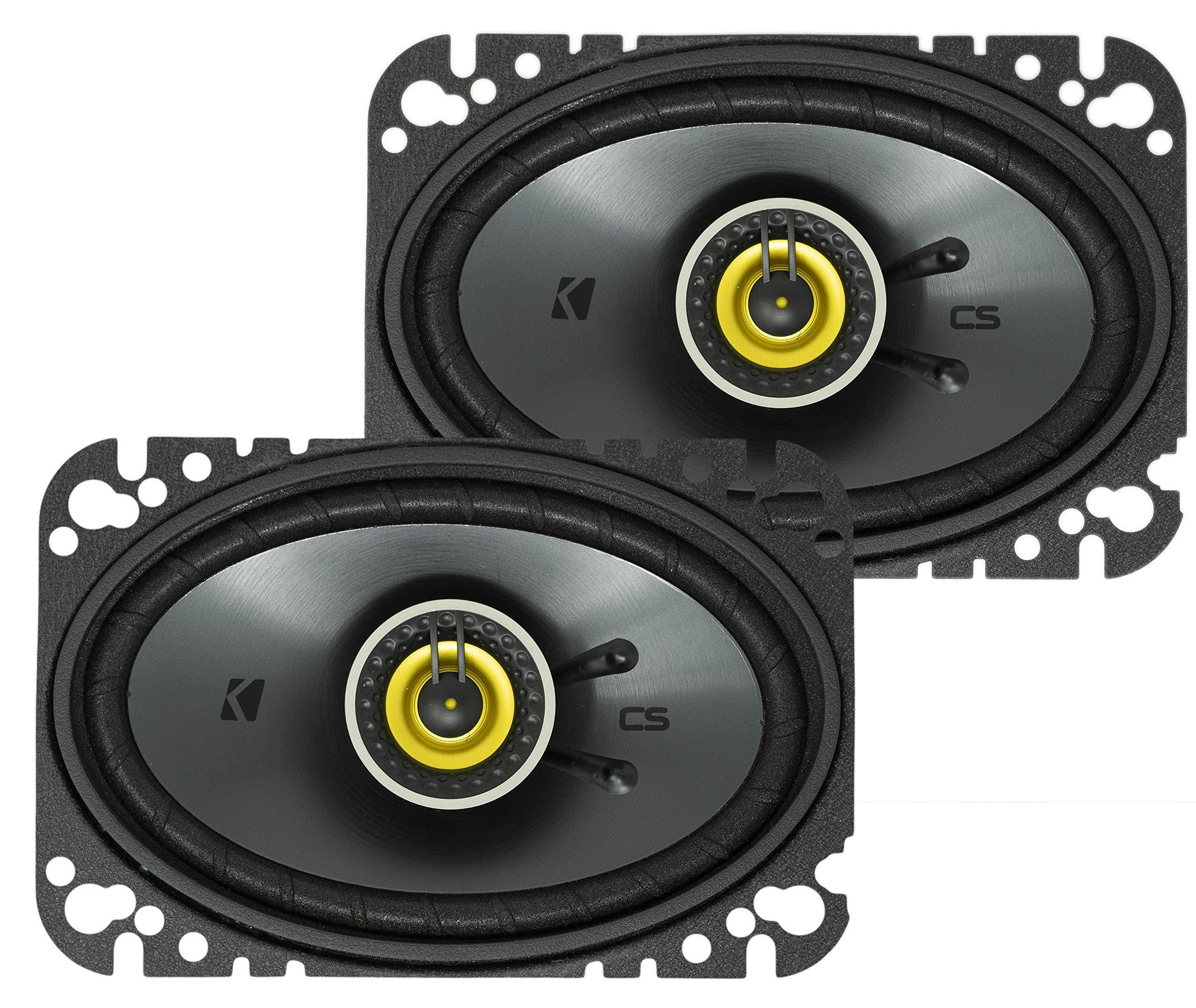 Kicker 46CSC464 Car Audio 4x6 Coaxial Full Range Stereo Speakers Pair CSC46
