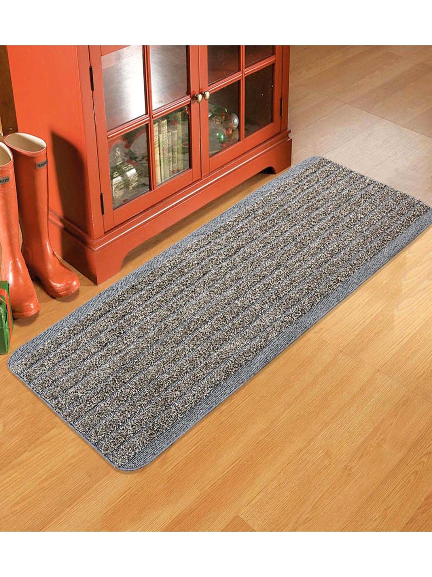Saral Home Grey Anti Slip Runner - Set of 1