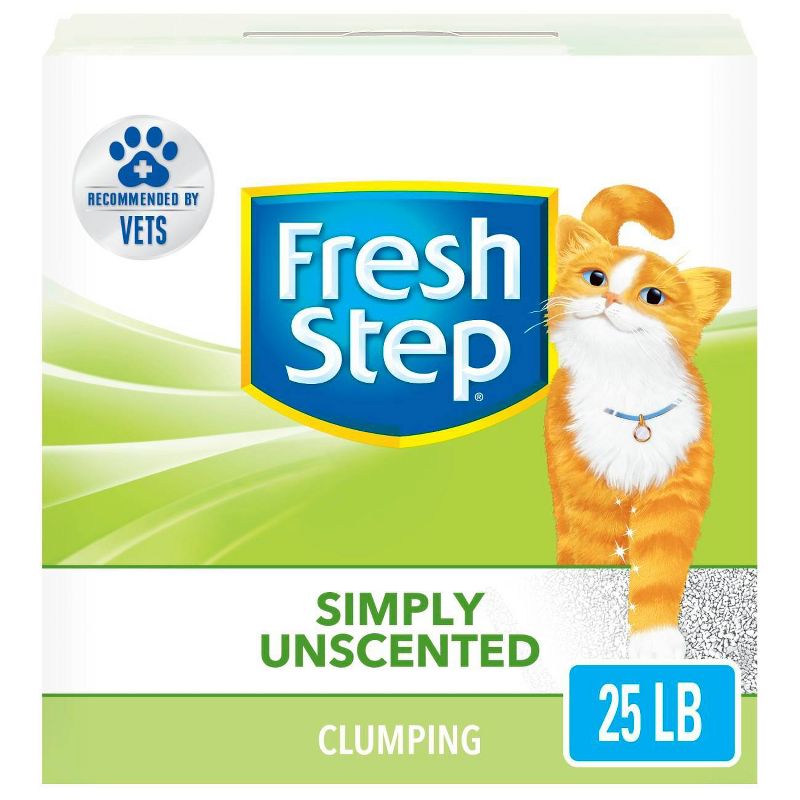 Fresh Step - Simply Unscented Litter - Clumping Cat Litter - 25lbs