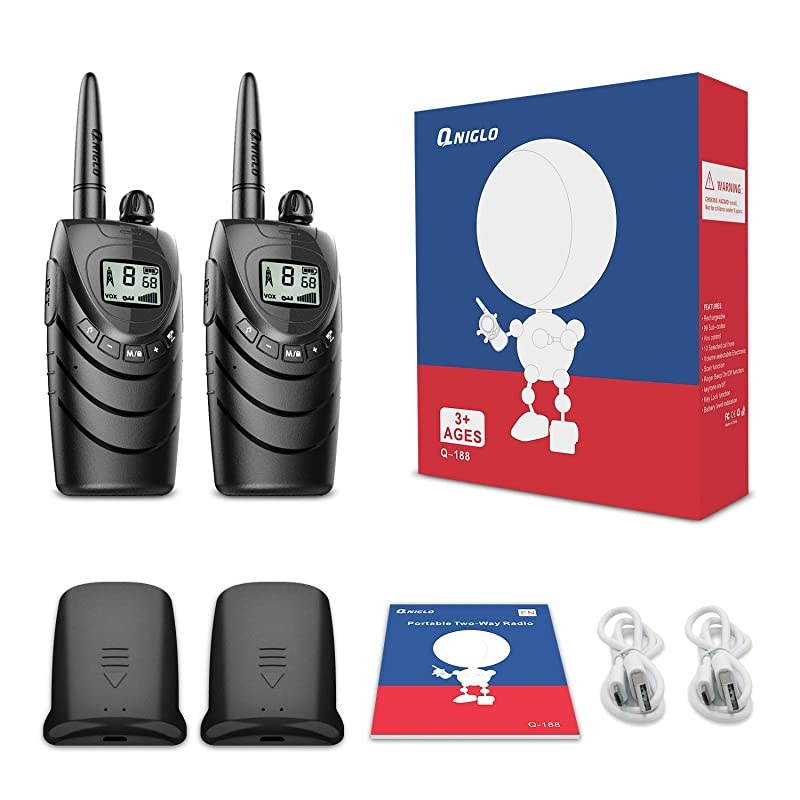 Walkie Talkies for Adults 22 Channel FRS Long Range Walkie Talkie Two Way Radio with 1500mAh Liion Battery for Adult Outdoor Business Camping Cruising