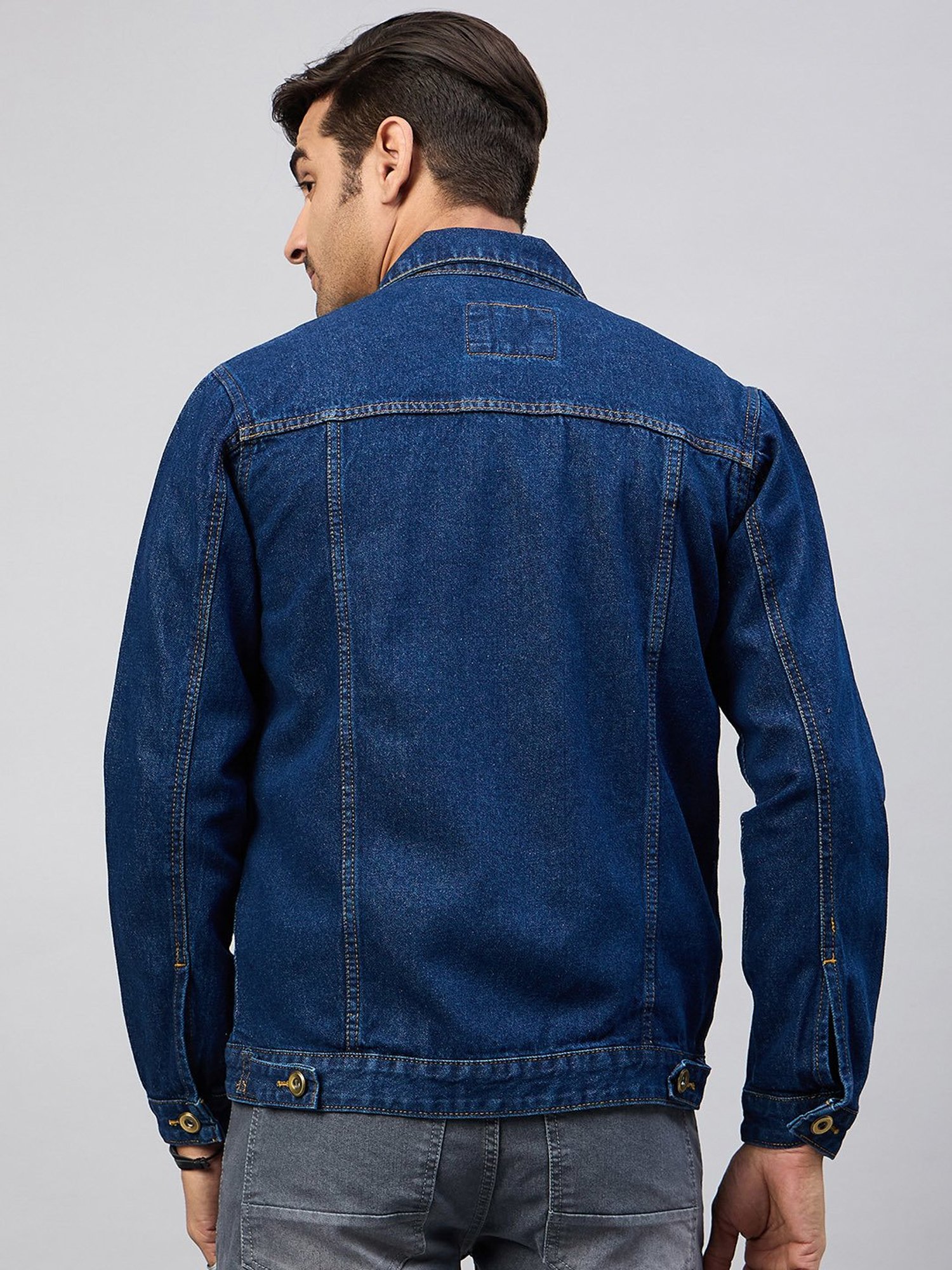 Club York Dark Blue Regular Fit Denim Jacket