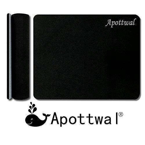 Apottwal MP-0003 Funny Cute Cat Dressed as Rambo with Gun Riding a Glowing Red Eyes Fire Breathing Unicorn Mouse Pad