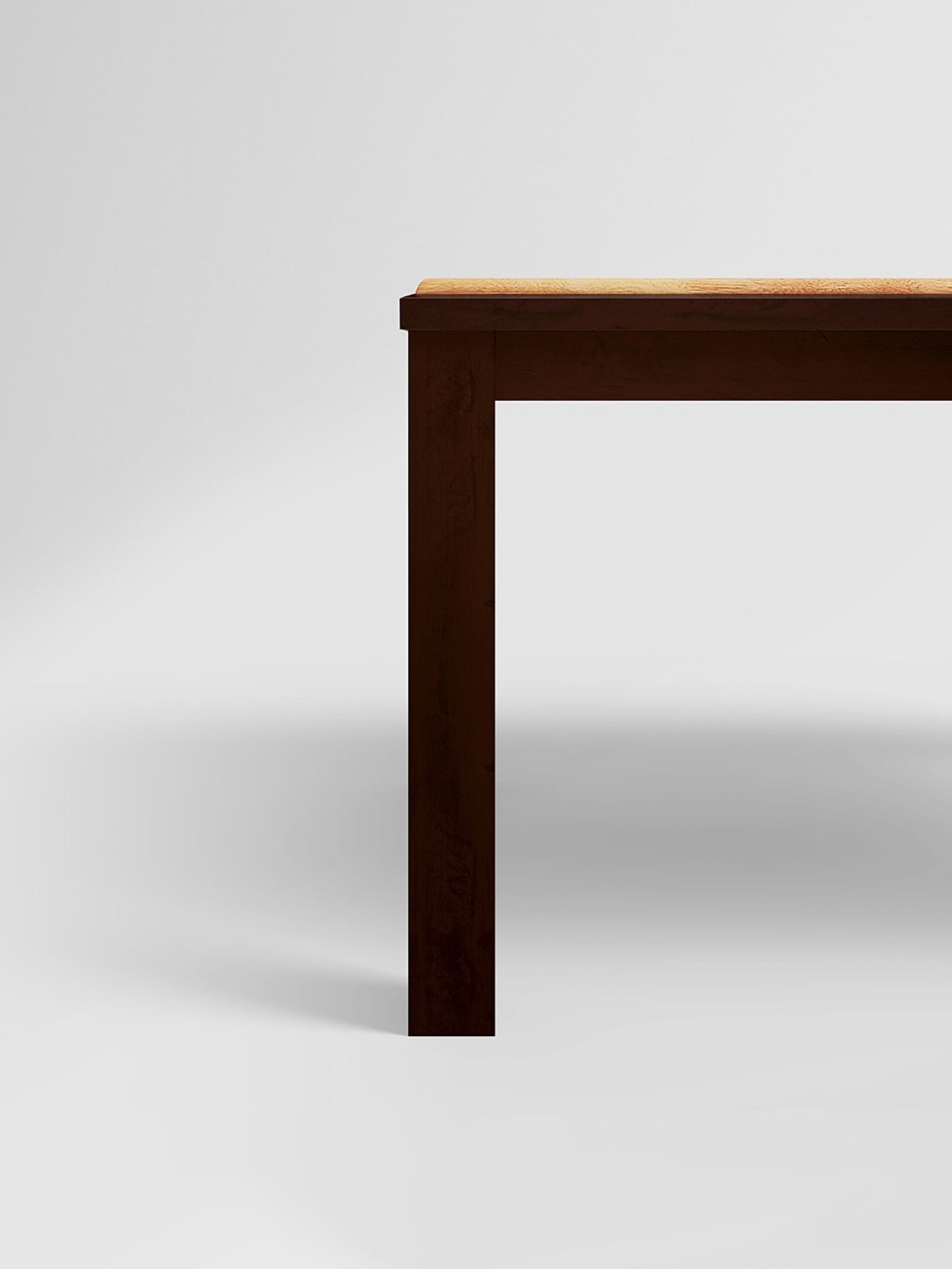 Godrej Interio Swish Brown & Cream Rubber Wood 6 Seater Rectangular Dining Table