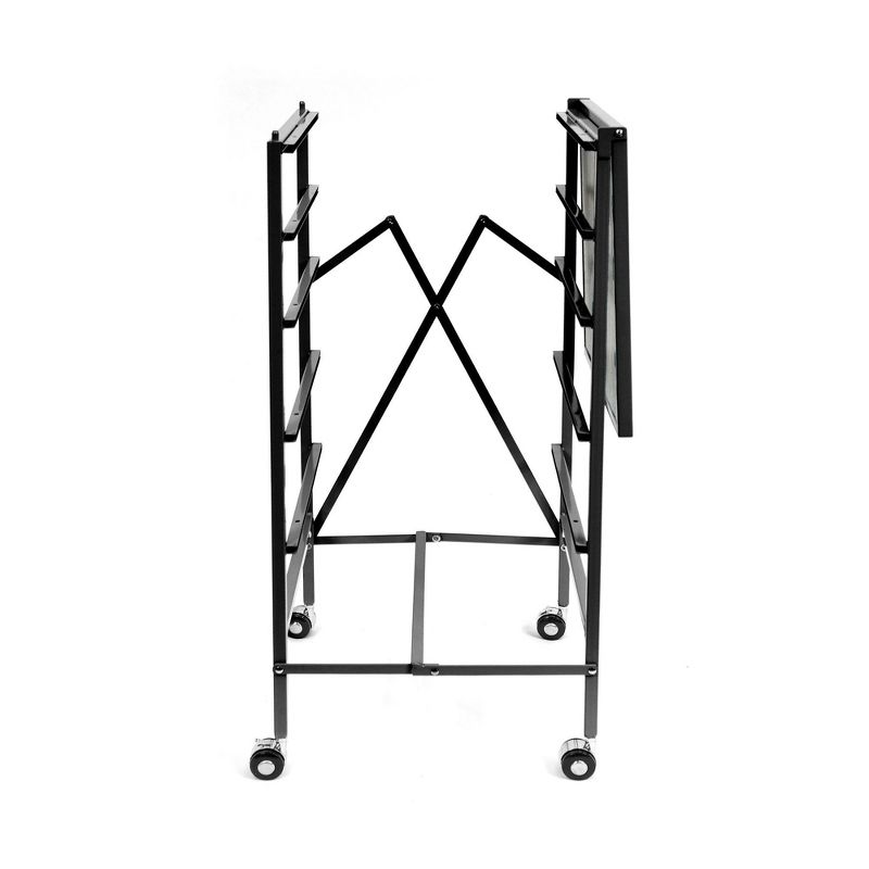 Homz Plastic 6 Clear Drawer Medium Home Storage Container Tower with 4 Large Drawers and 2 Small Drawers, Black Frame