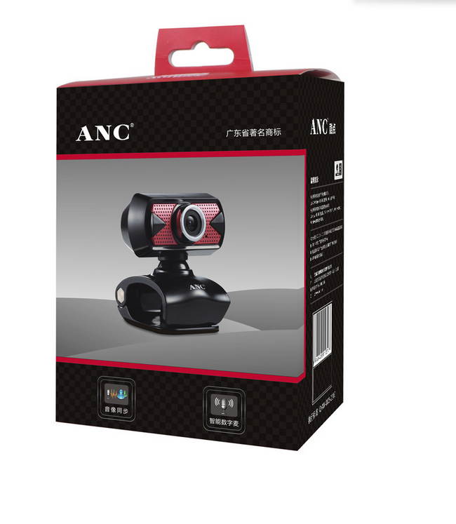 Aoni High Definition ANC  High Definition Focus Webcam 5 Megapixel with Built in Mic for Skype, Messenger, Windows Live, and Yahoo Video on Laptops and Desktop PC