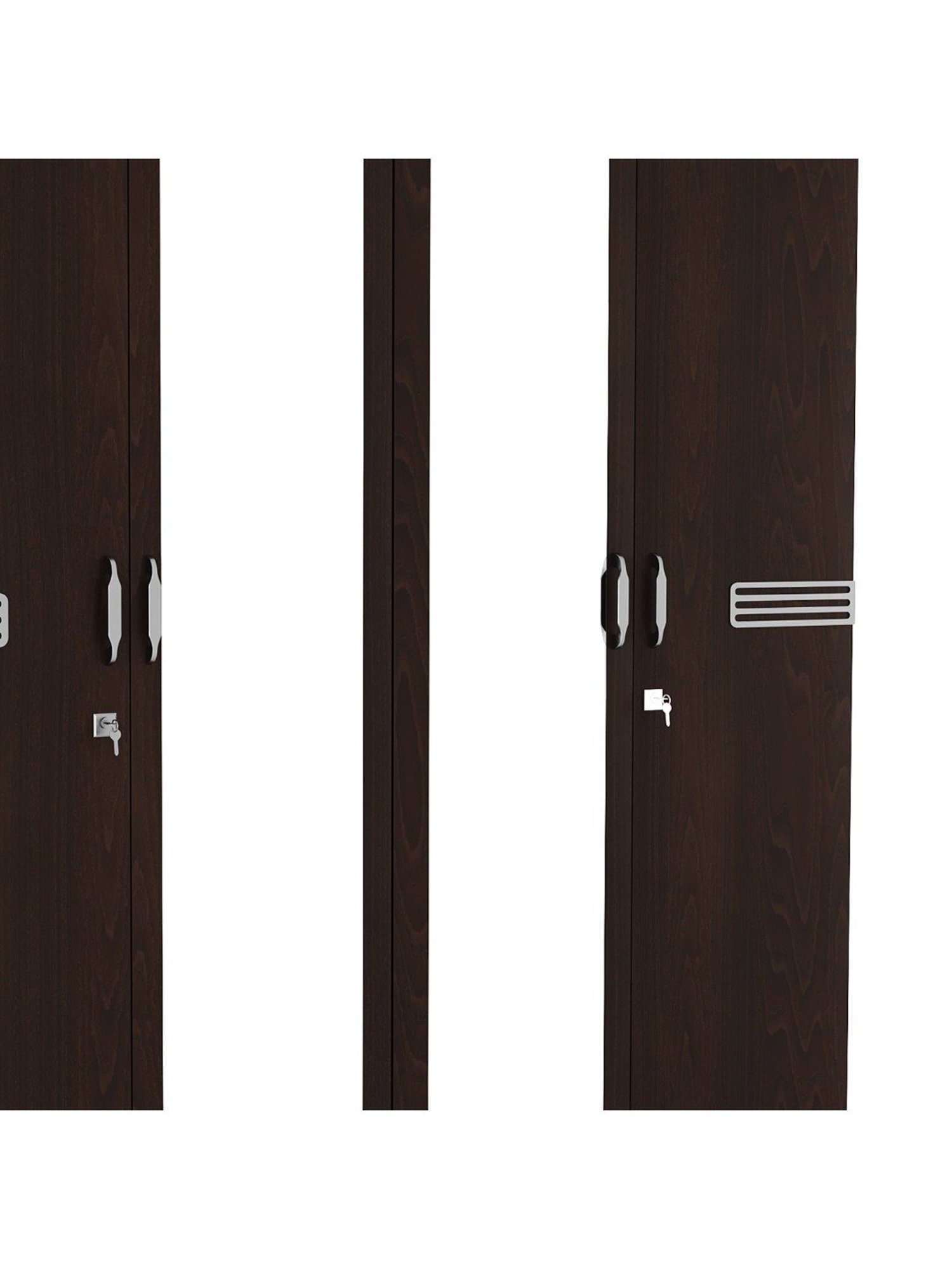 Nilkamal Riva New Wenge Engineered Wood 4 Door Wardrobe