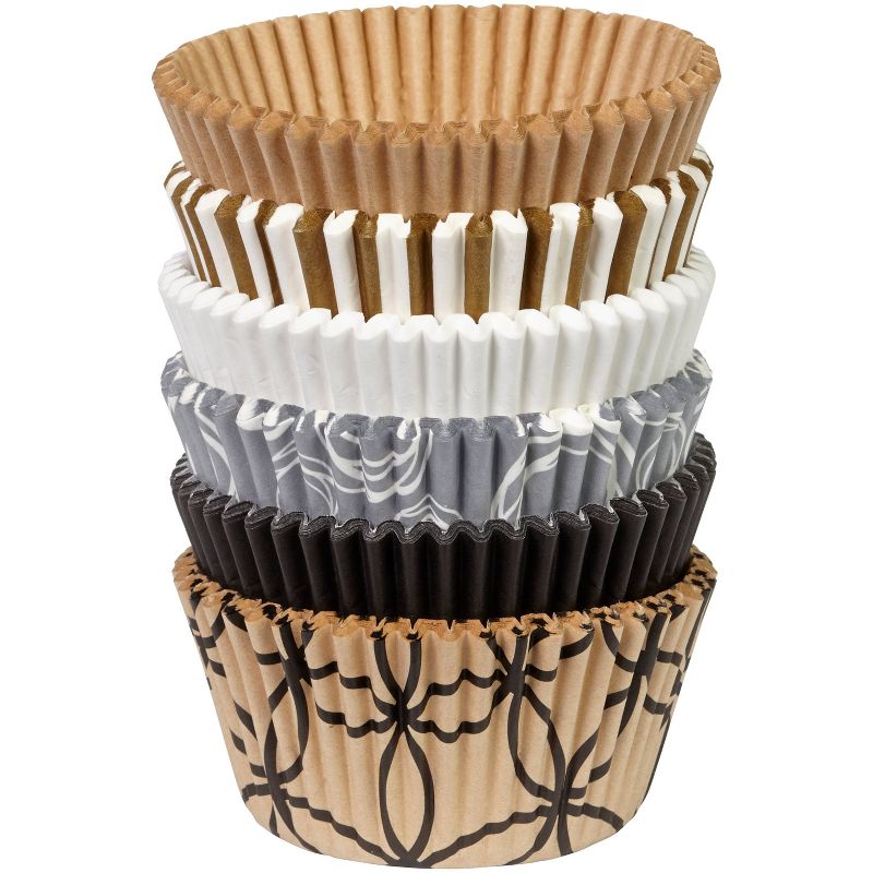 Wilton Black, White & Tan Muffin Cups - 150ct