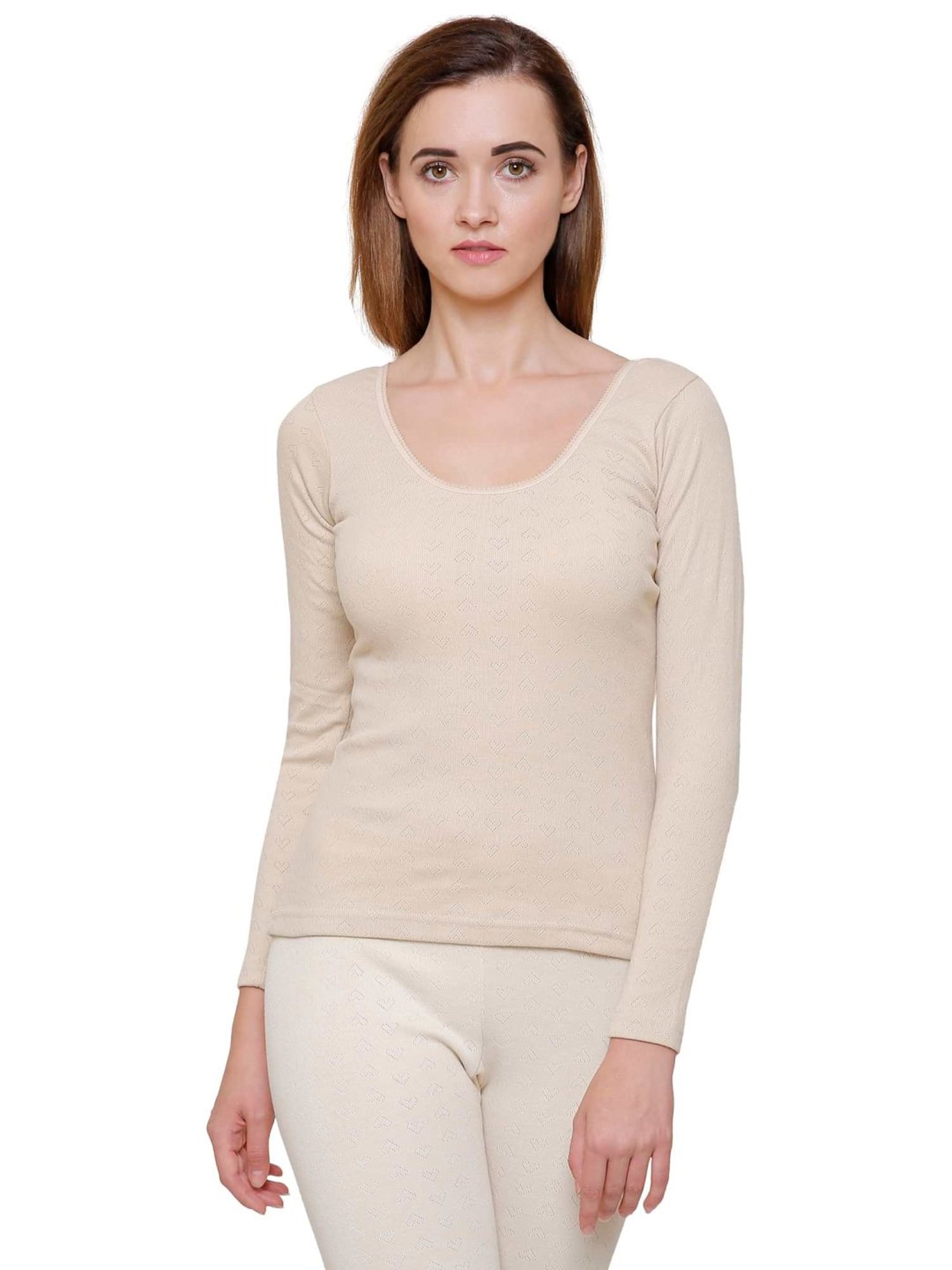 Bodycare Beige Cotton Thermal Top