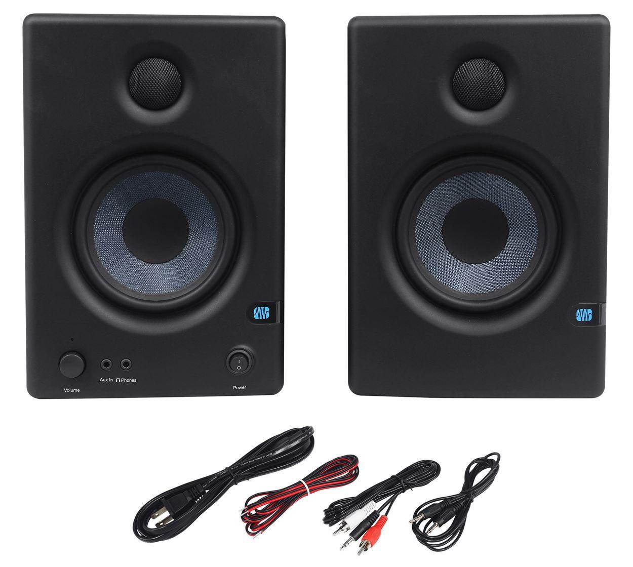 PreSonus E4.5 4.5in. Active Studio Monitor Speakers PAIR