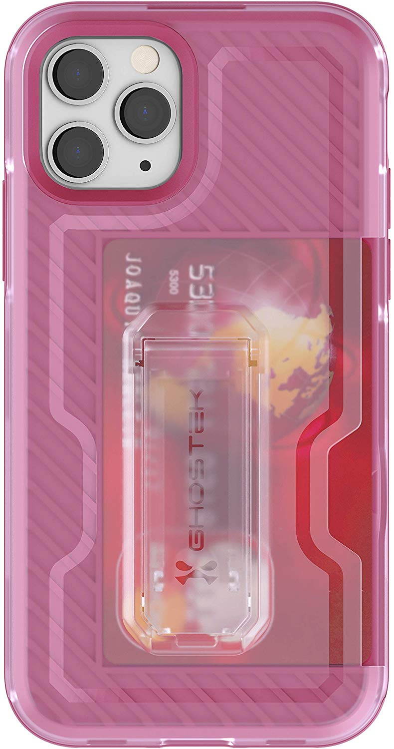 Ghostek Iron Armor Belt Clip iPhone 11 Holster Case with Kickstand and Card Holder Slot Slim Shockproof Design Heavy Duty Protection Wireless Charging Compatible 2019 iPhone 11 (6.1 Inch) - (Blue)