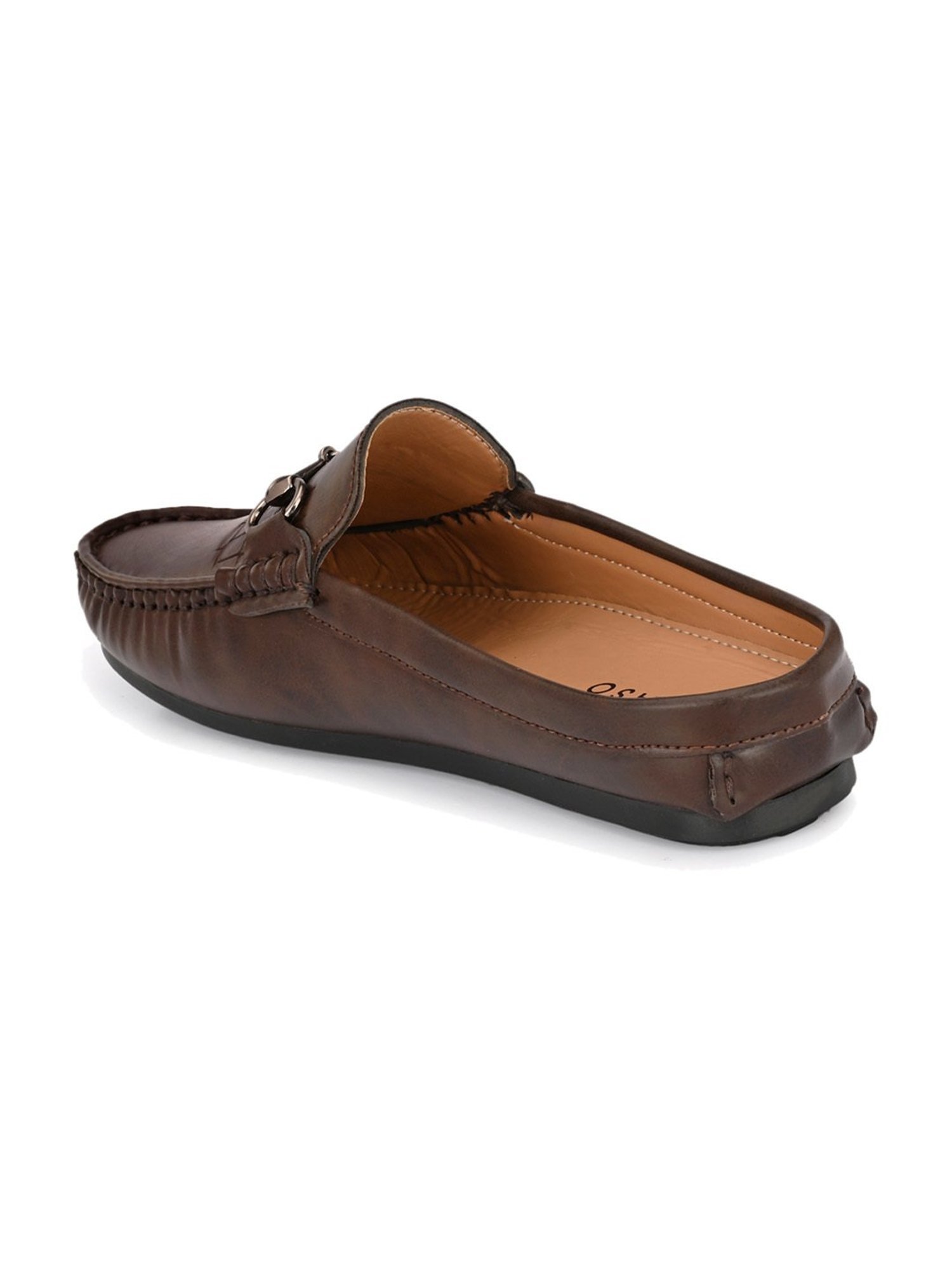 El Paso Men's Brown Mule Shoes