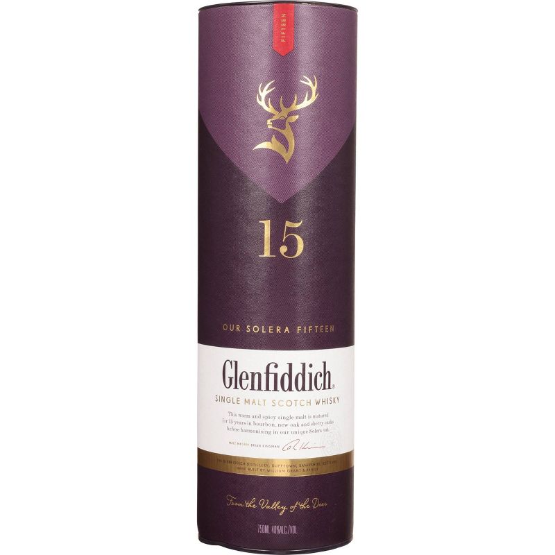 Glenfiddich 15yr Solera Reserve Single Malt Scotch Whisky - 750ml Bottle