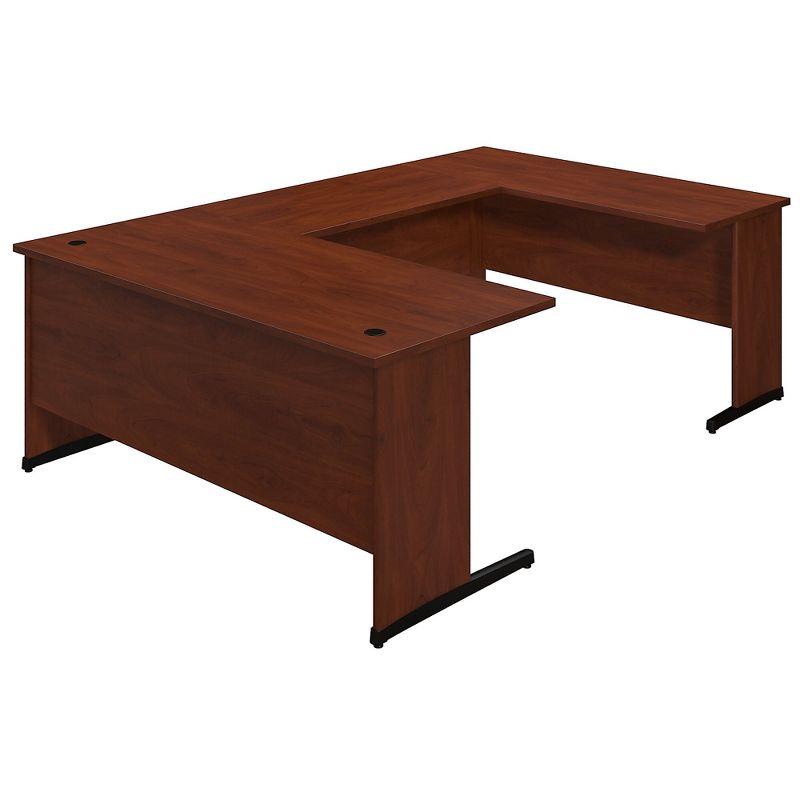 Bush Business Furniture Westfield Elite 66W x 30D C Leg U Shaped Desk, Hansen Cherry SRE105HC