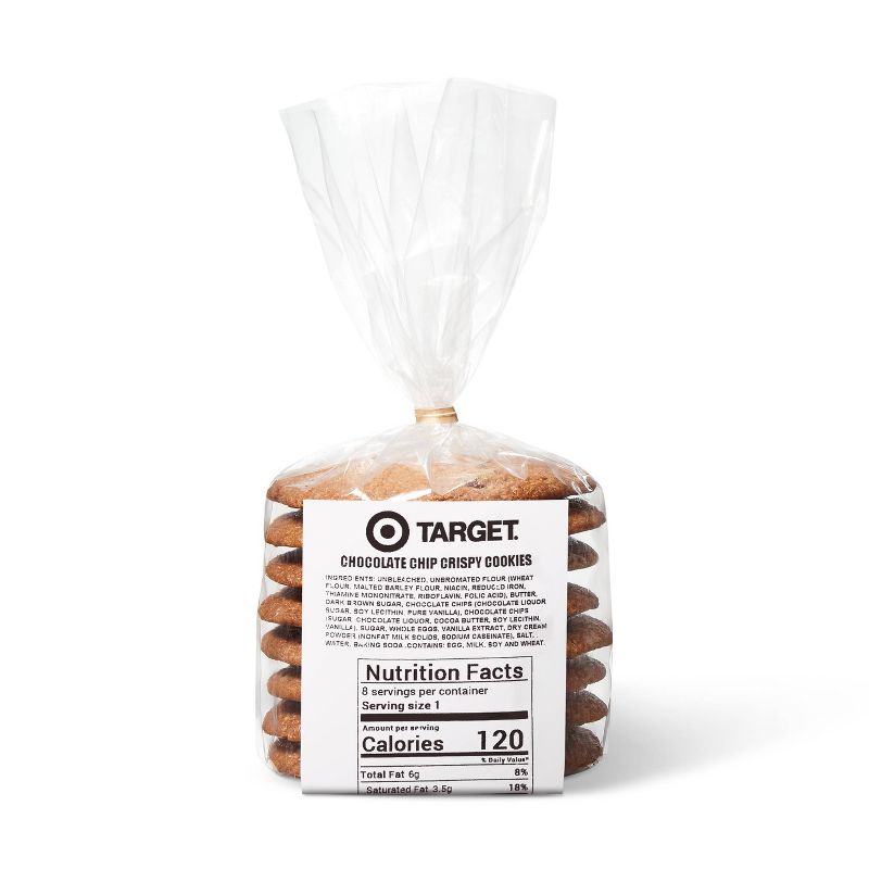 Chocolate Chip Crispy Cookies - 6ct - Favorite Day™