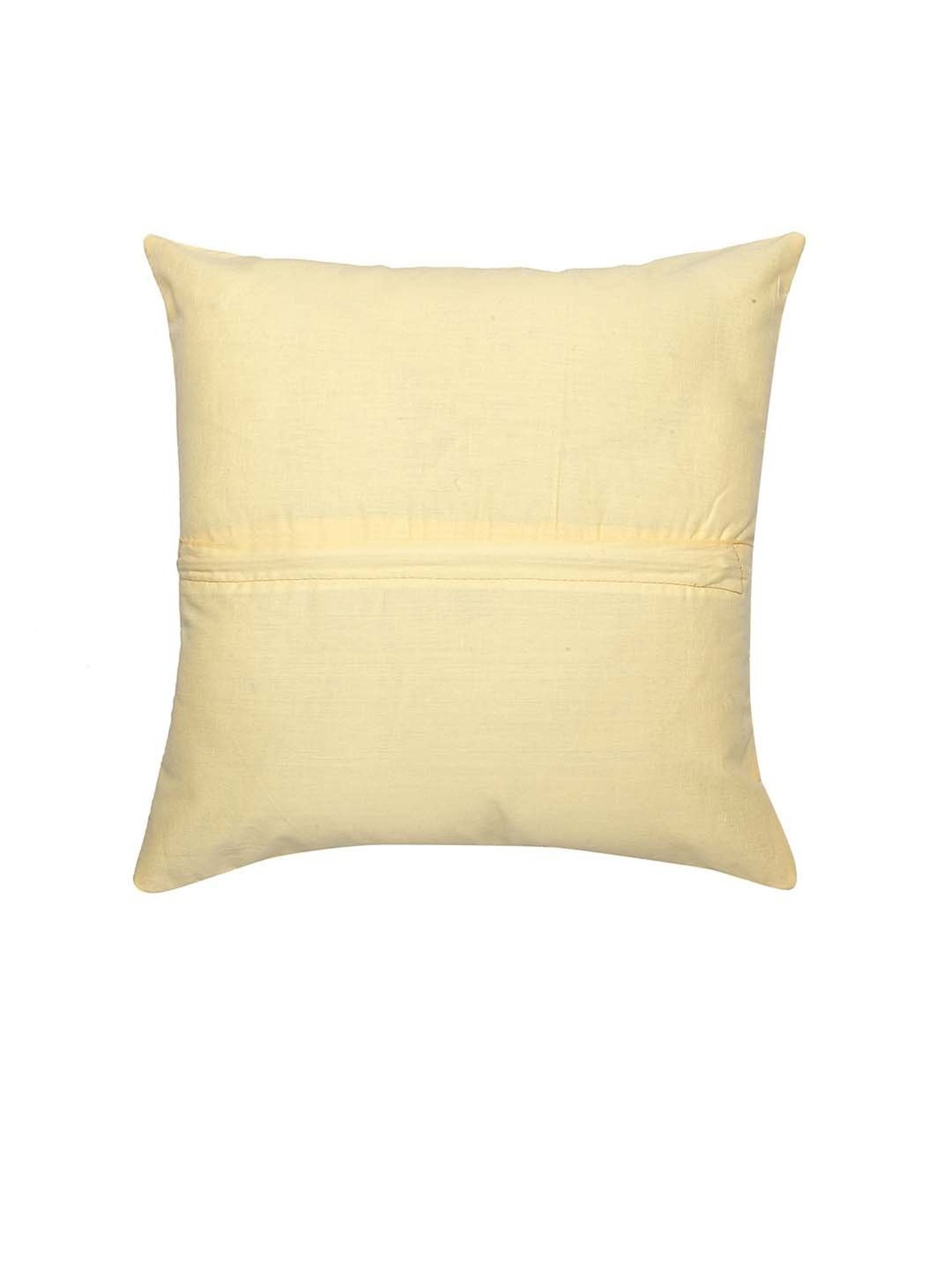 HOSTA HOMES Yellow Cotton Cushion Covers - Set of 5