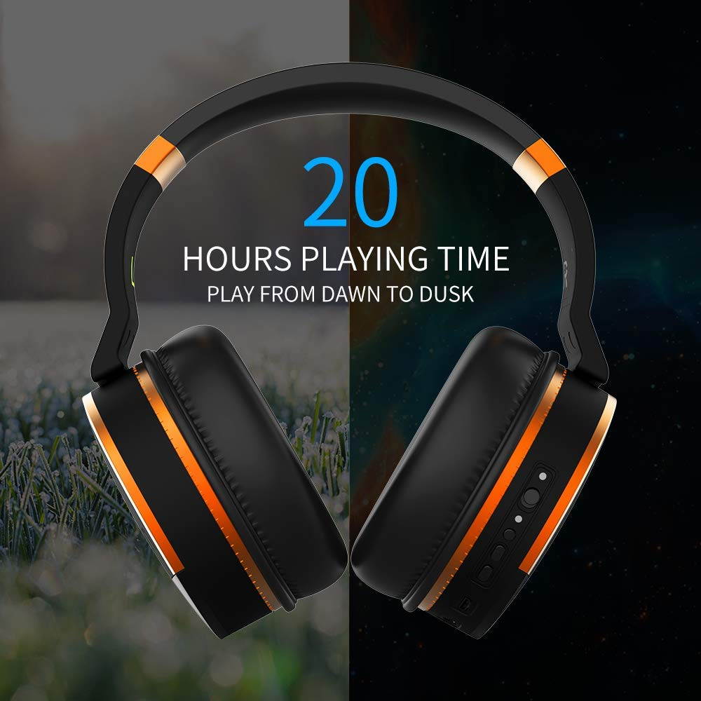 COWIN E8 [Upgraded] Active Noise Cancelling Wireless Headphones w/ Bluetooth, Microphone, Hi-Fi Deep Bass, and 20 Hour Playtime