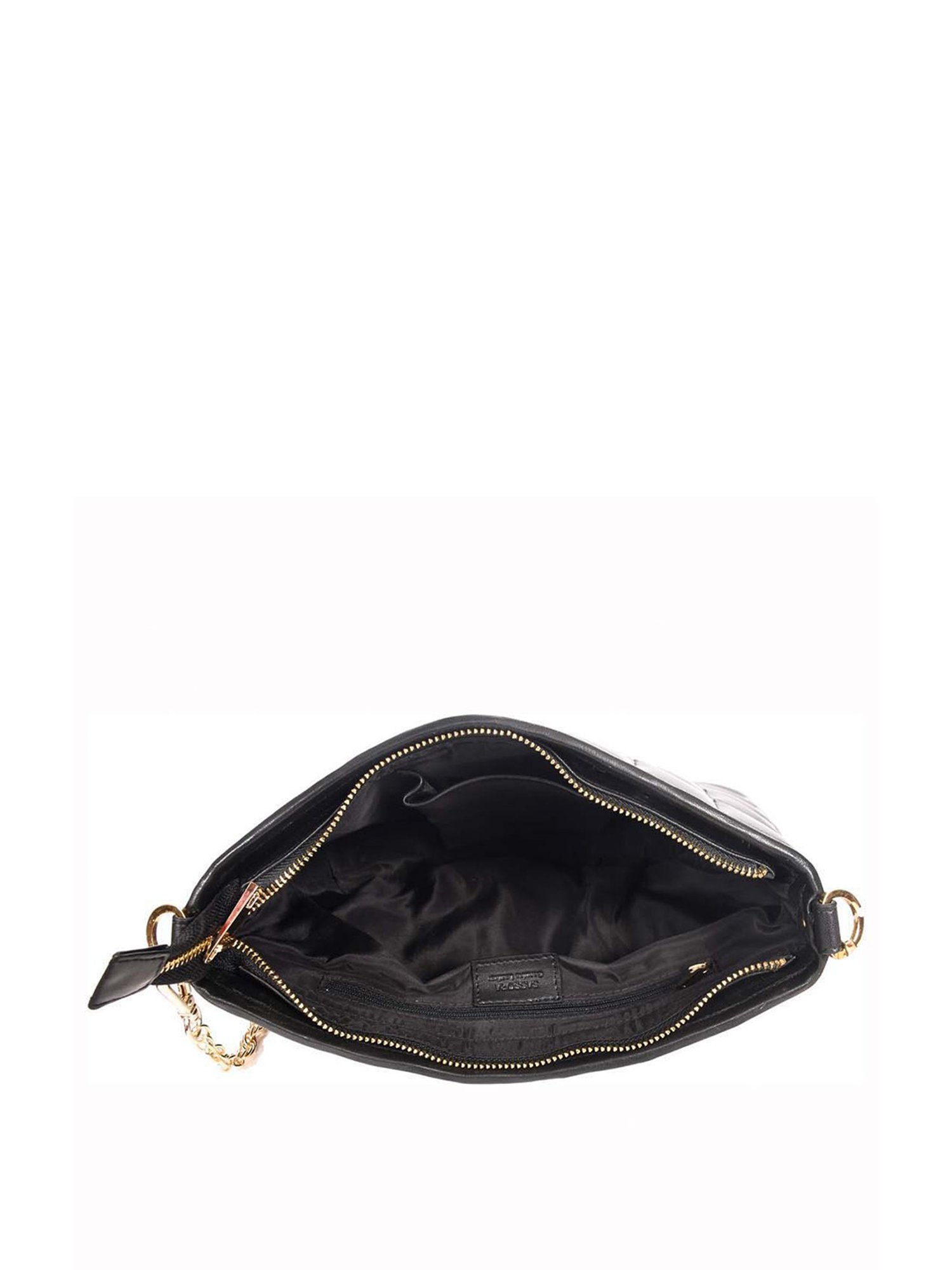 SASSORA Black Quilted Medium Sling Handbag