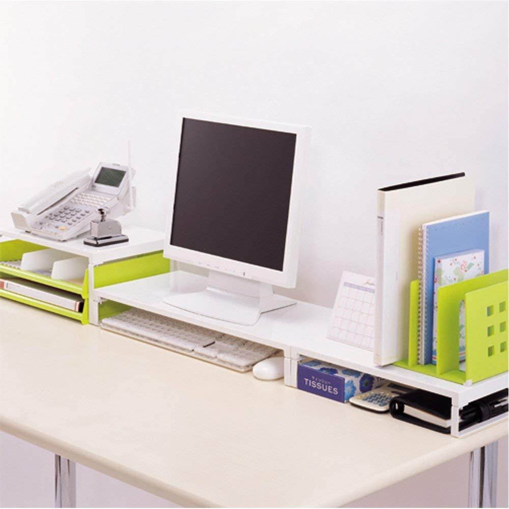 LIHIT LAB Desktop Stand (Monitor Stand), Yellow Green, 9.8 x 15.4" x 6.3" (A7331-6)