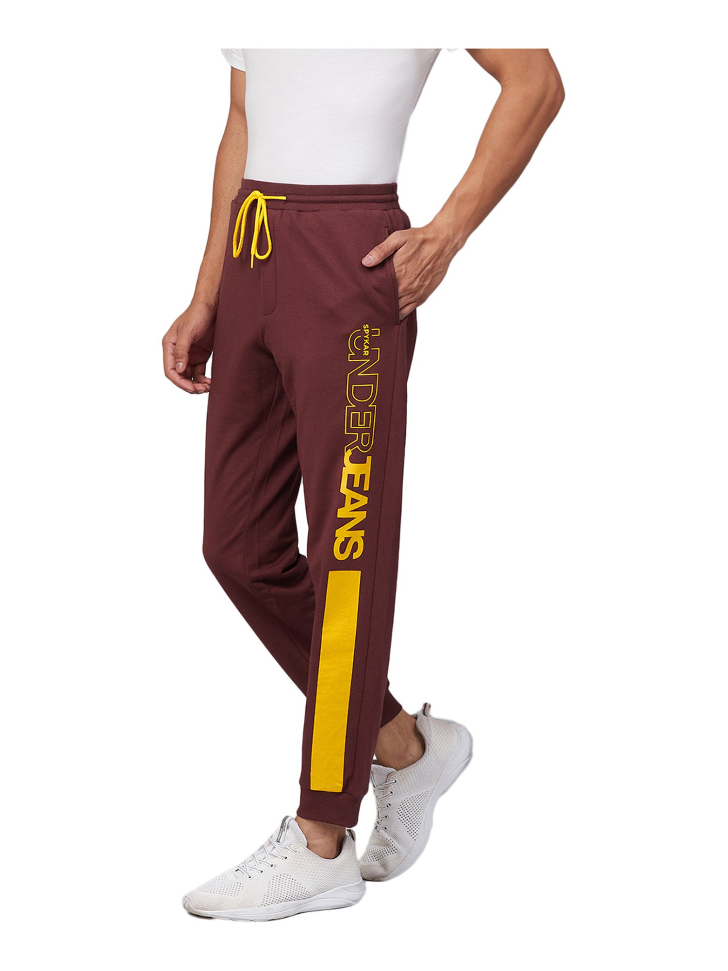 Spykar Maroon Joggers