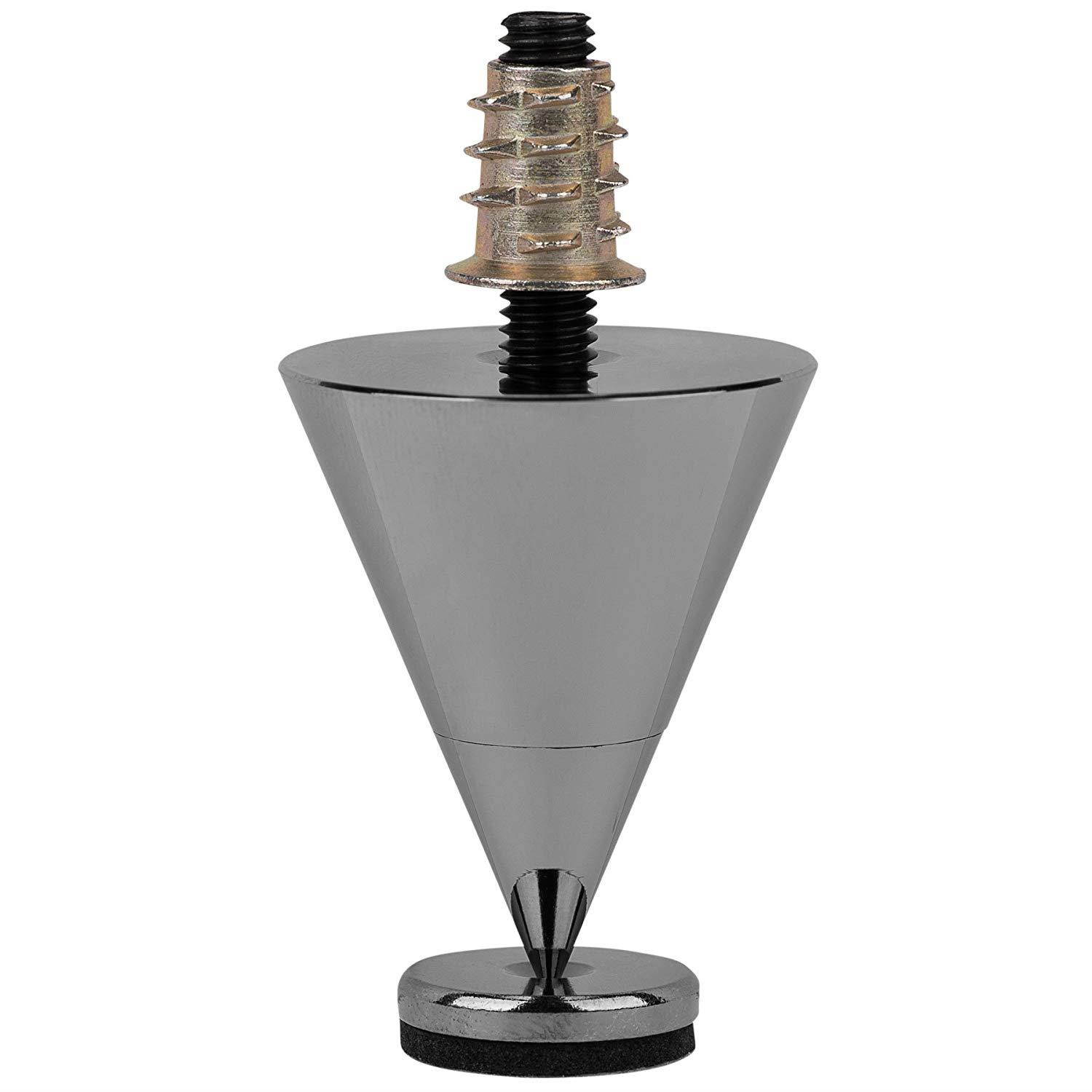 Dayton Audio DSS4-BC Black Chrome Speaker Spike Set 4 Pcs.