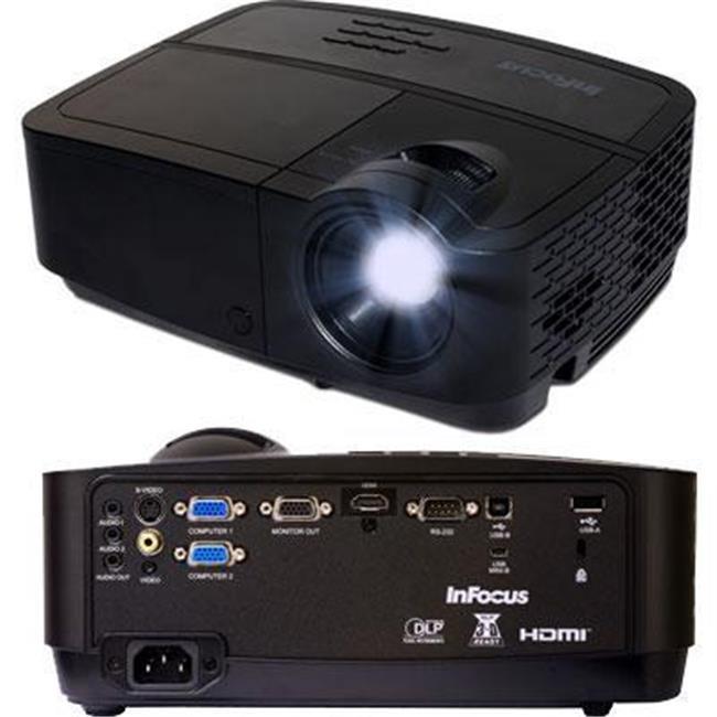 InFocus IN122A 800 x 600 SVGA 3500 Lumens, Contrast Ratio 15000:1, HDMI Connections, 2W Speaker, Instant on/off, DLP 3D Ready Projector