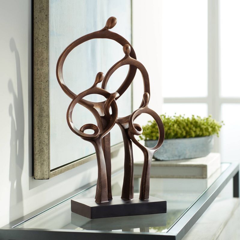 Kensington Hill Abstract Family 19 1/4" High Bronze Sculpture