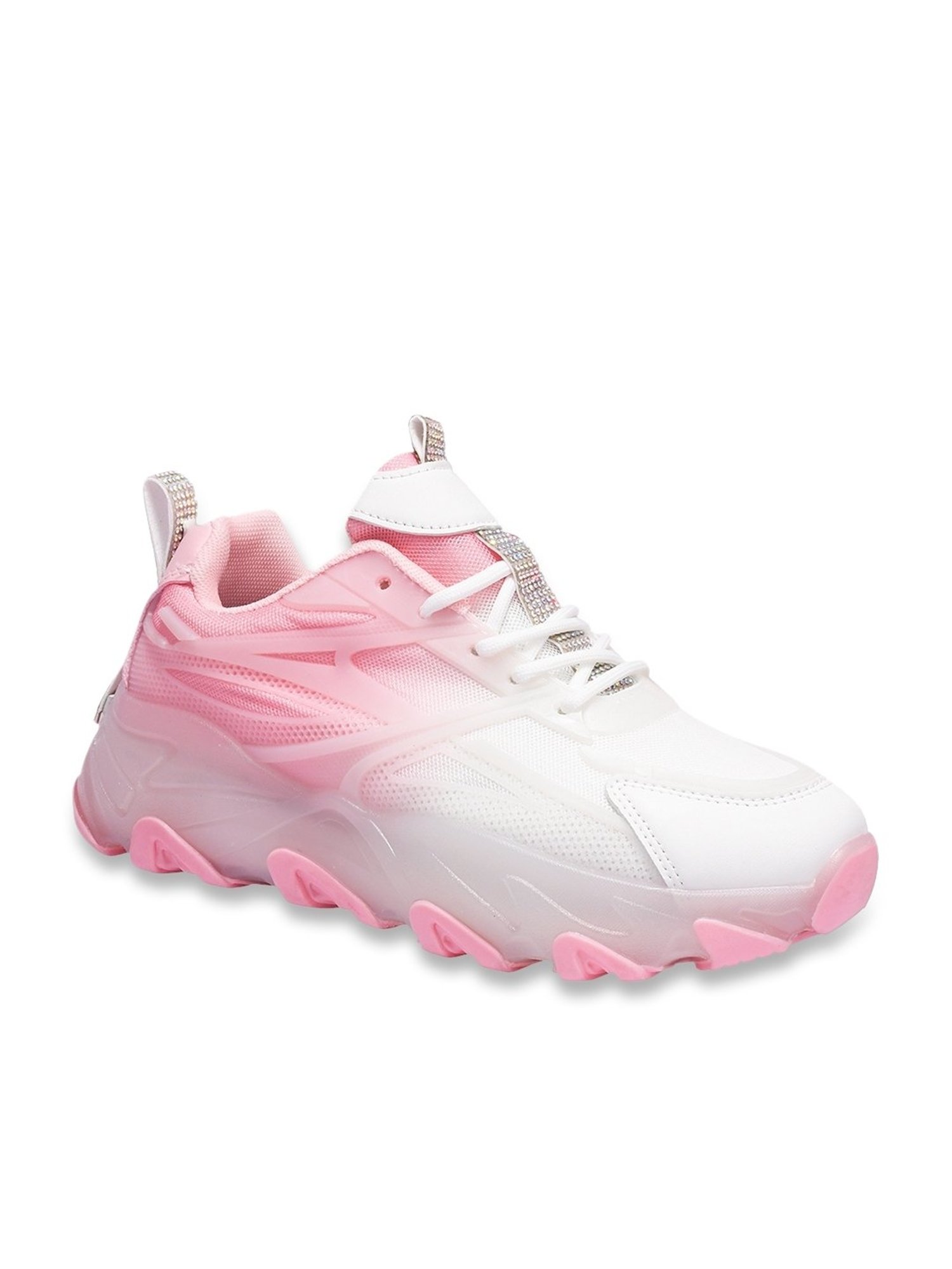 The White Pole Women's Pink Casual Sneakers