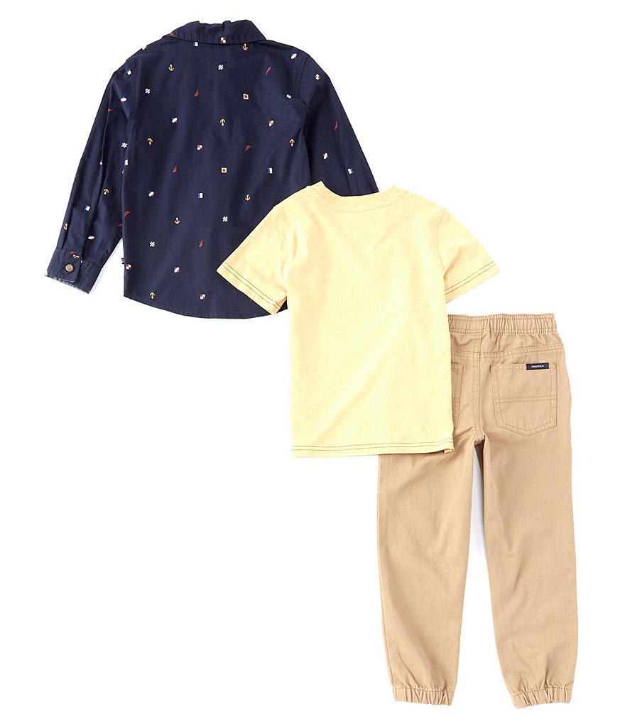 Kinetic by Class Club Little Boys 2T-7 Short-Sleeve Play Hard Performance Tee and Shorts Set