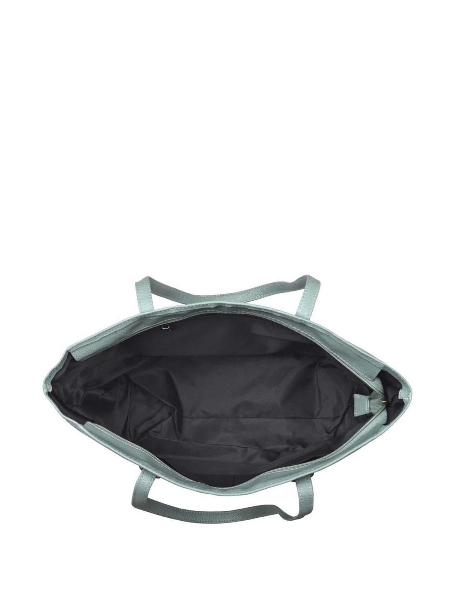 Toteteca Green Solid Medium Tote Handbag