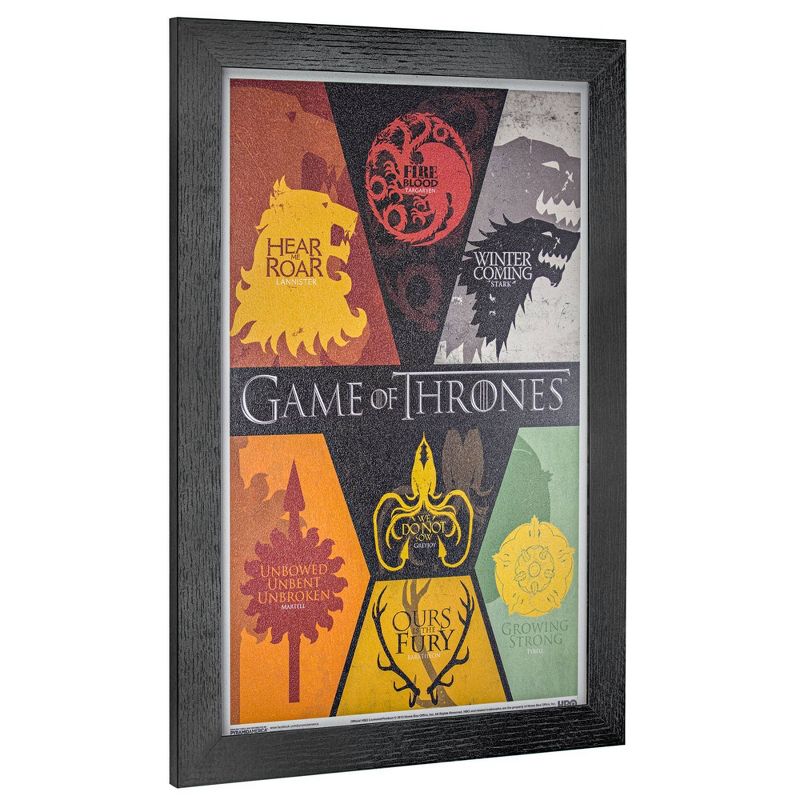Licensed Game of Thrones Siglis Wall Art Yellow/Red/Black - Crystal Art Gallery