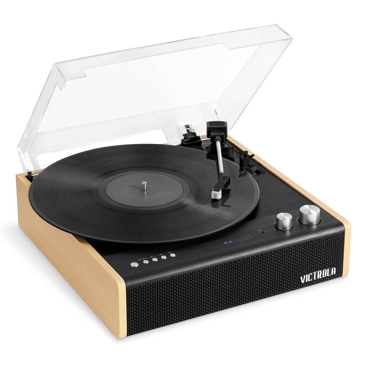 Victrola Eastwood 3-Speed Dual-Bluetooth Hybrid Turntable (Black/Bamboo)
