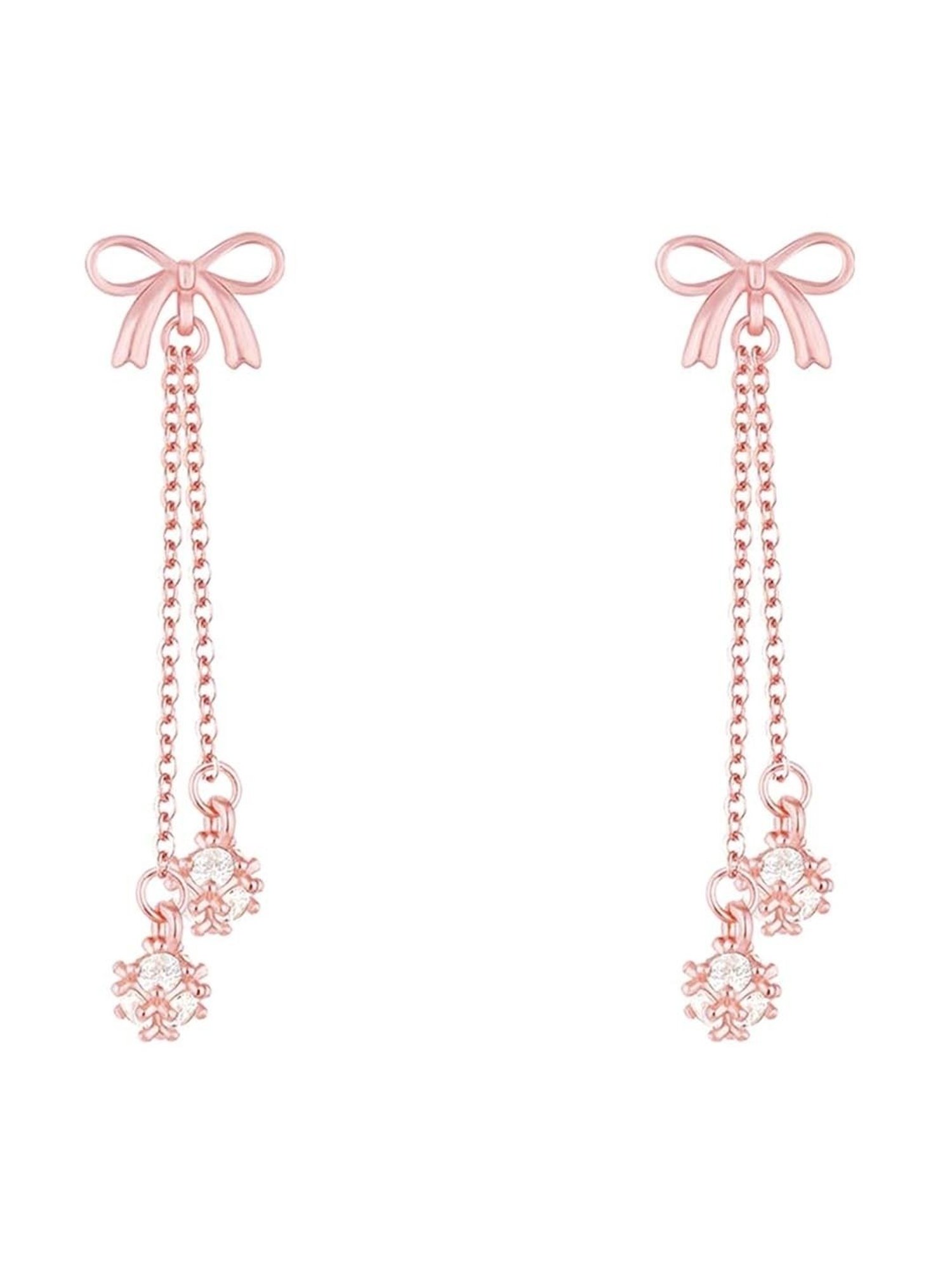 GIVA 92.5 Sterling Silver Bow Earrings for Women