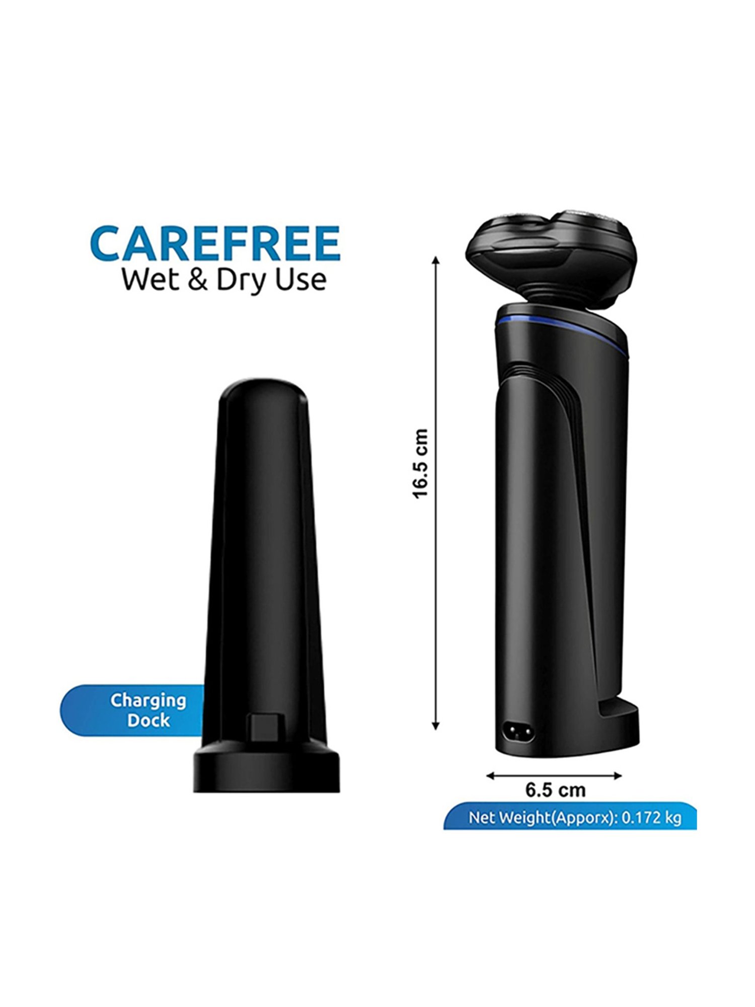 Groomiist PST-501 Platinum Series Cordless 3 in 1 Grooming Kit - 90 Min Runtime (Black)