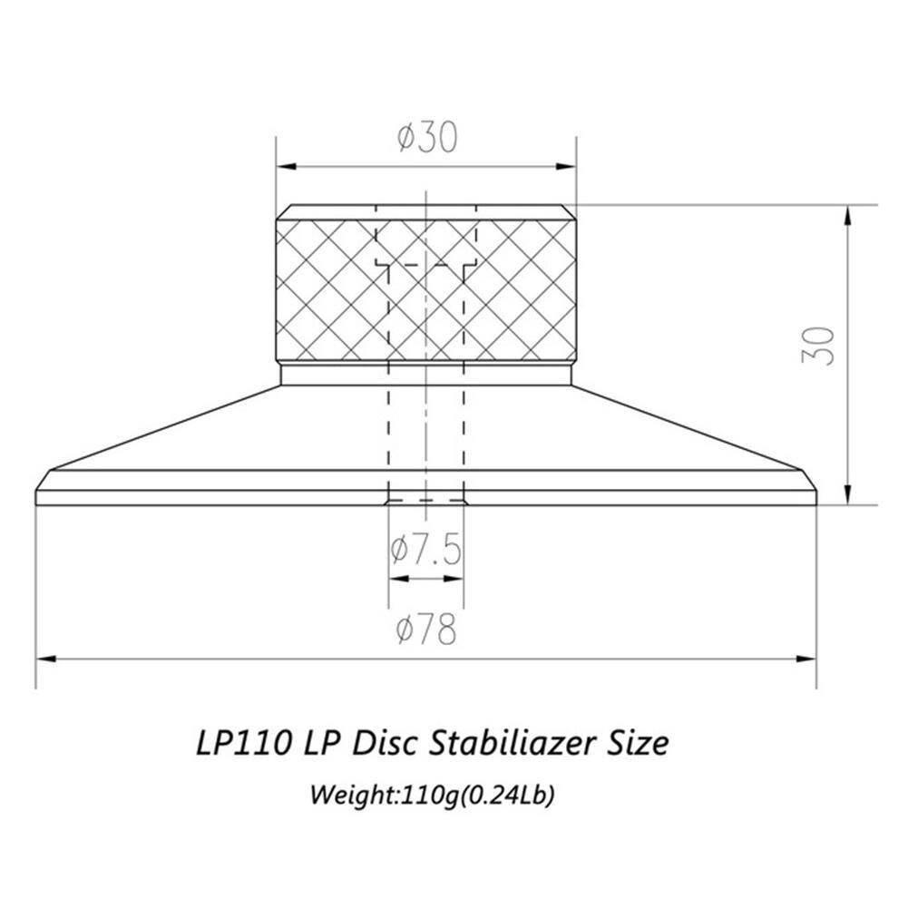 Alloy Manufacturing Professional CNC Vinyl Record Player Disc Balanced Hifi Stabilizer Clamp Weight Metal Turntable S7N8