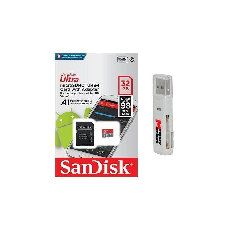 64GB Ultra Micro SDXC Class 10 Memory Card Works with Samsung Galaxy Tab A 10.1", Tab A 7.0" (2016), Tab S3 9.7" Tablet, Phone Storage Bundle with (1) Everything But Stromboli Card Reader