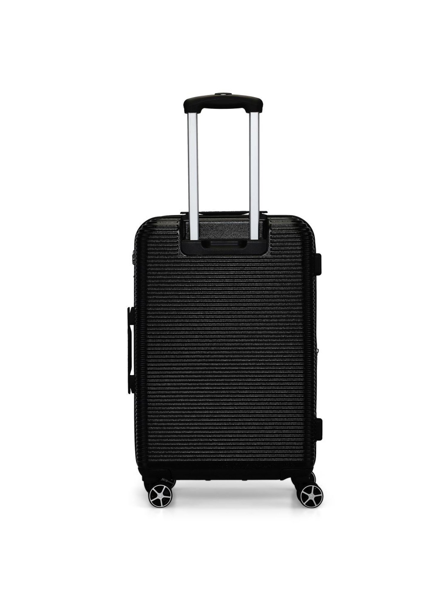 Calvin Klein Avenue Black Textured Hard Cabin Trolley Bag - 67 cm