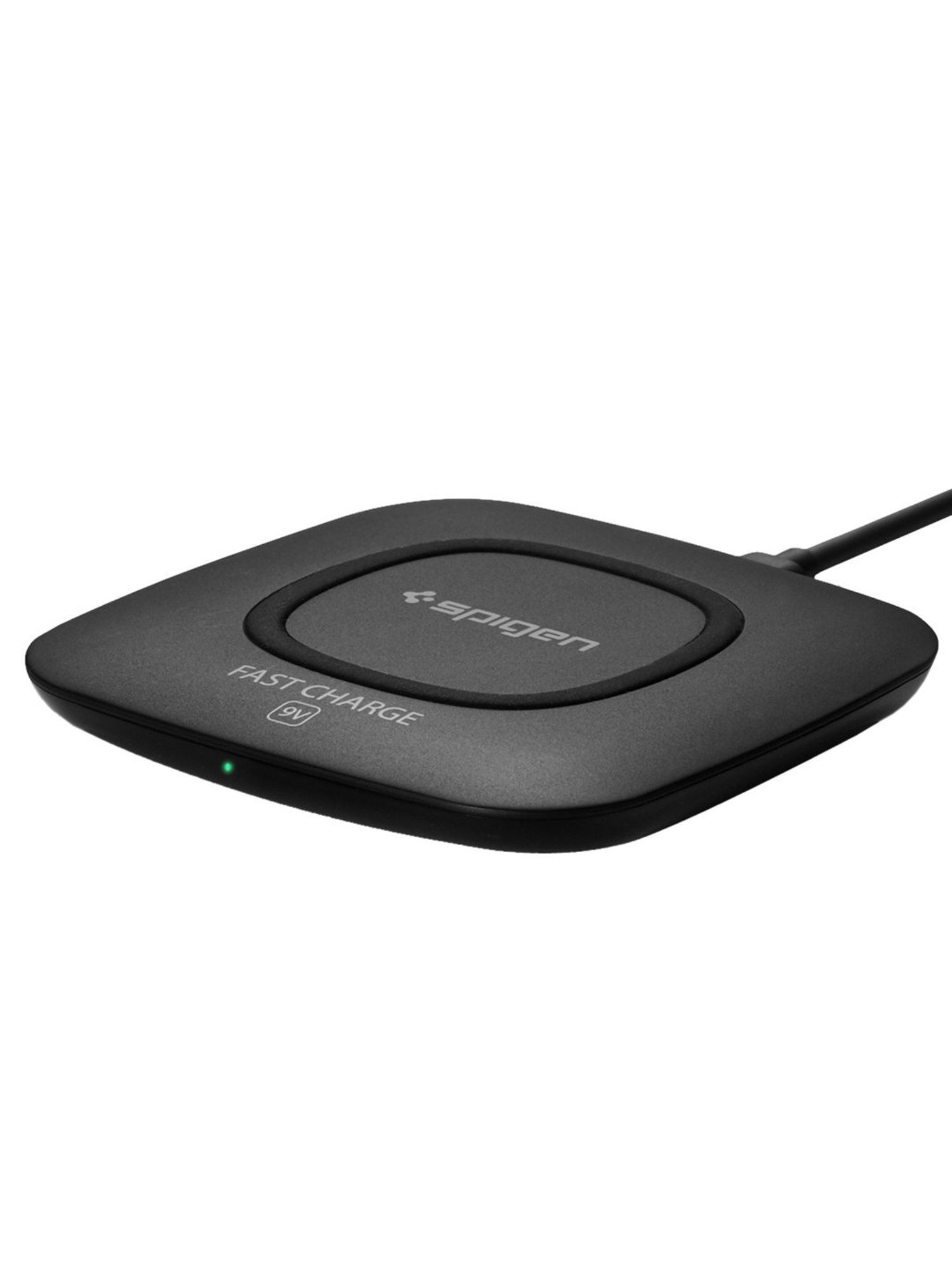 Spigen F301W 10W Compact Fast Wireless Charger (Black)