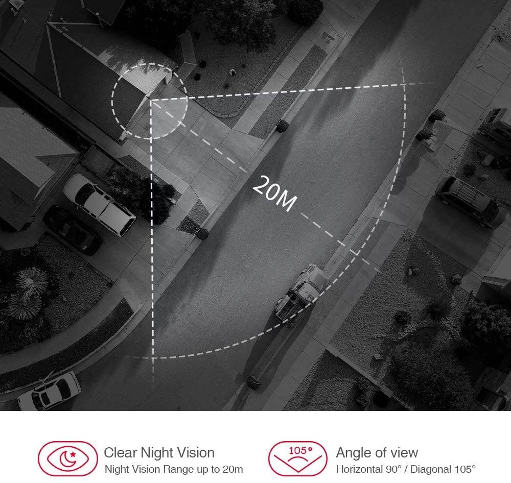 Foscam G2 1080P 25FPS WiFi Security Camera, Alexa Compatible, AI Human & Motion Detection, Free Cloud Service Included, 65ft Night Vision with 30 IR LEDs, IP66 Weatherproof for Indoor or Outdoor,White