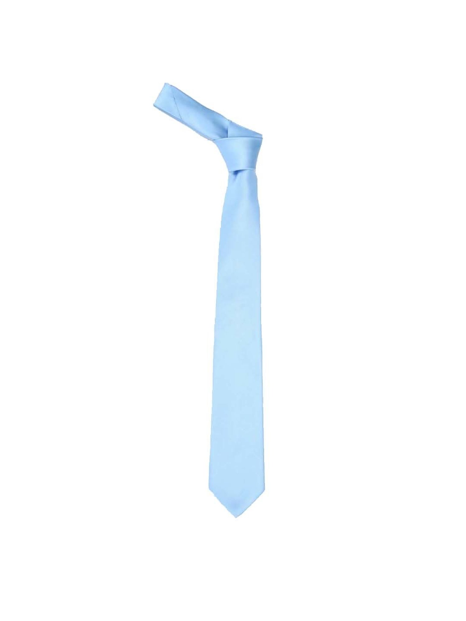 Peter England Blue Solid Tie
